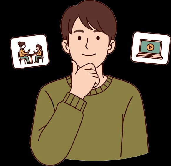 想要老師指導,還是自己練習?